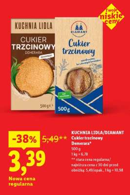 KUCHNIA LIDLA/DIAMANT Cukier trzcinowy Demerara