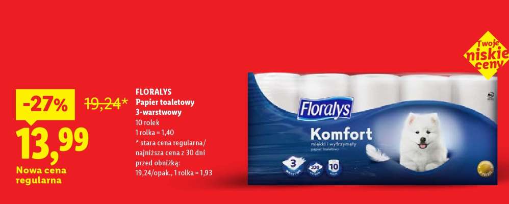 FLORALYS Papier toaletowy