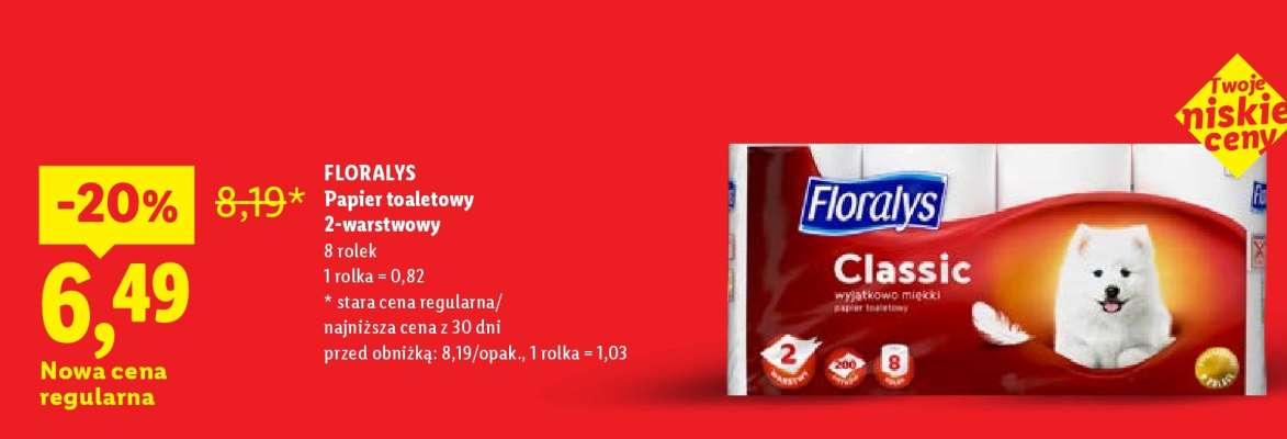 FLORALYS Papier toaletowy 2-warstwowy