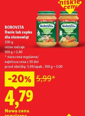 BOBOVITA Danie lub zupka dla niemowląt