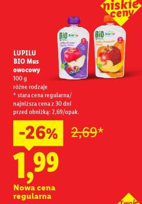 LUPILU BIO Mus owocowy