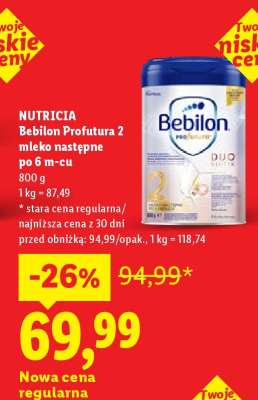 NUTRICIA Bebilon Profutura 2 mleko następne po 6 m-cu