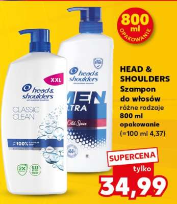 HEAD & SHOULDERS Szampon do włosów różne rodzaje 800 ml opakowanie