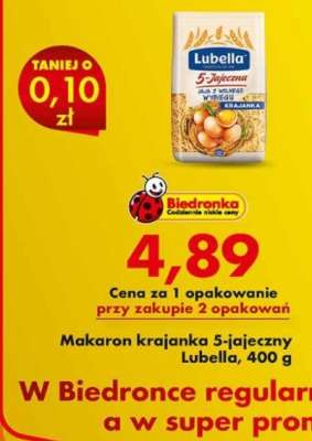 Makaron krajanka 5-jajeczny Lubella, 400 g