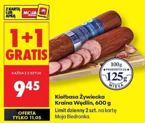 Kiełbasa Żywiecka Kraina Wędlin 600 g