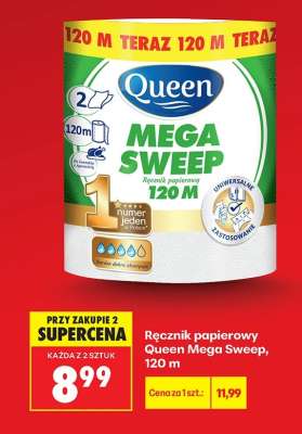Ręcznik papierowy Queen Mega Sweep, 120 m