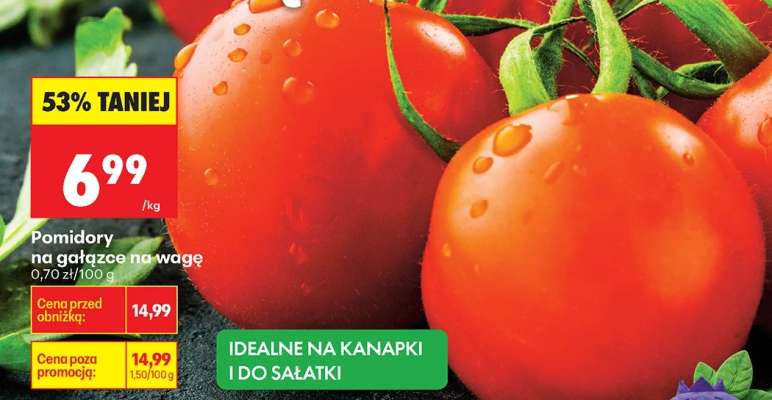 POMIDORY NA GAŁĄZCE NA WAGĘ