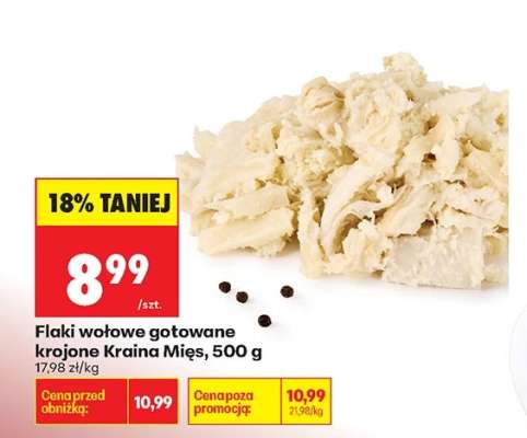 Flaki wołowe gotowane krojone Kraina Mies 500 g