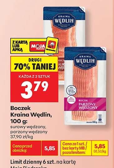 Boczek Kraina Wędlin , 100 g :