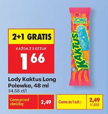 Lody Kaktus Long Polewka, 48 ml