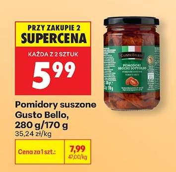 Pomidory suszone Gusto Bello 280 g / 170 g