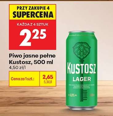 Piwo jasne pełne Kustosz, 500 ml