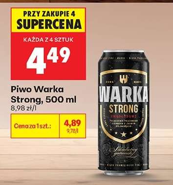 Piwo Warka Strong, 500 ml