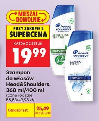 Szampon do włosów Head Shoulders 360 ml 400 ml