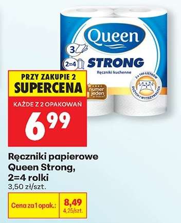 Ręczniki papierowe Queen Strong, 2=4 rolki