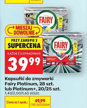 Fairy Platinum, 28 szt. lub Platinum+, 20/25 szt.