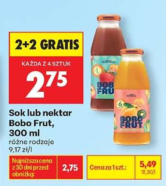 Sok lub nektar Bobo Frut, 300 ml