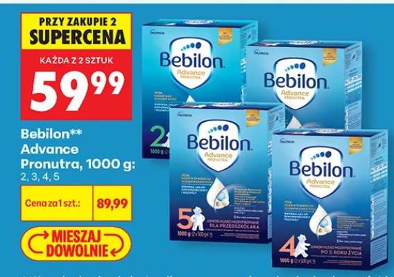 Bebilon* Advance Pronutra, 1000 g: 2, 3, 4, 5