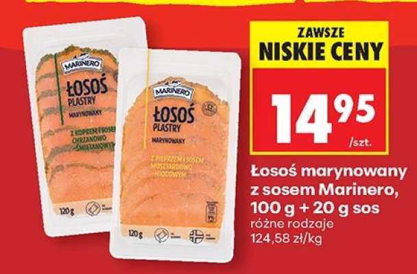 Łosoś marynowany z sosem Marinero