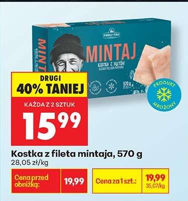 Kostka z fileta mintaja , 570 g