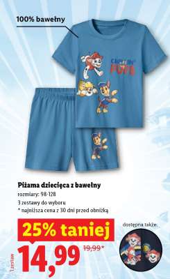 Piżama dziecięca z bawełny