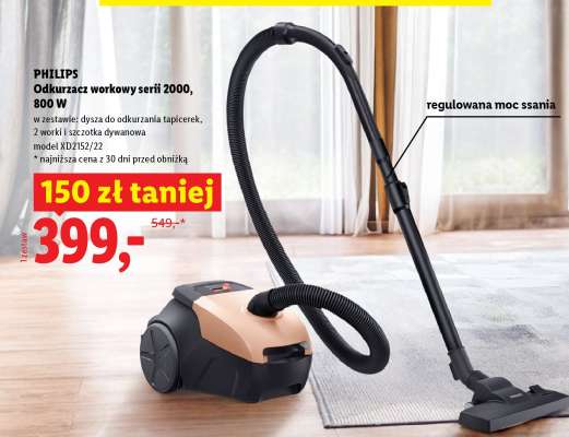 PHILIPS Odkurzacz workowy serii 2000, 800 W