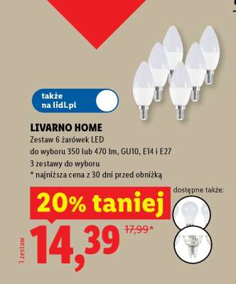 LIVARNO HOME Zestaw 6 żarówek LED