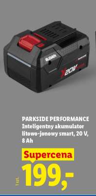 PARKSIDE PERFORMANCE Inteligentny akumulator litowo-jonowy smart, 20 V, 8 Ah