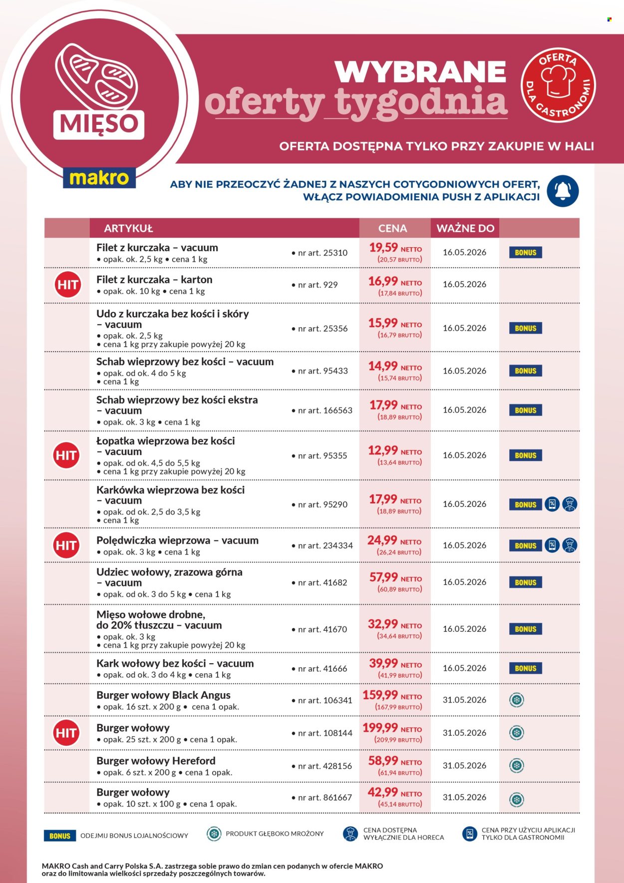 Gazetka Makro - 11.05.2026 - 16.05.2026. Strona 1
