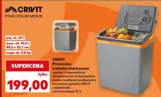 CRIVIT Przenośna lodówka elektryczna