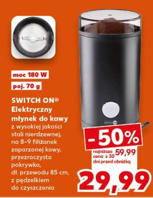 SWITCH ON® Elektryczny młynek do kawy