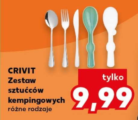 CRIVIT Zestaw sztućców kempingowych