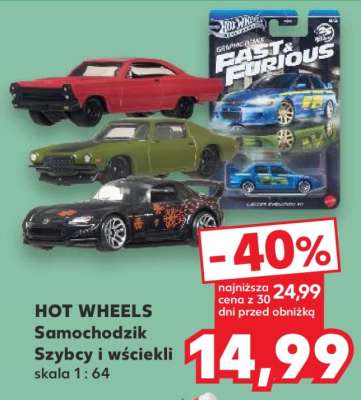 HOT WHEELS Samochodzik Szybcy i wściekli