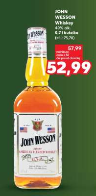 JOHN WESSON Whiskey