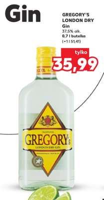 GREGORY'S LONDON DRY Gin