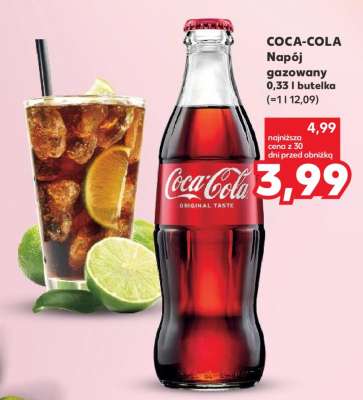 COCA-COLA Napój gazowany 0,33 l butelka