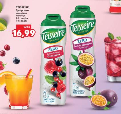 TEISSEIRE Syrop zero grenadyna, marakuja
