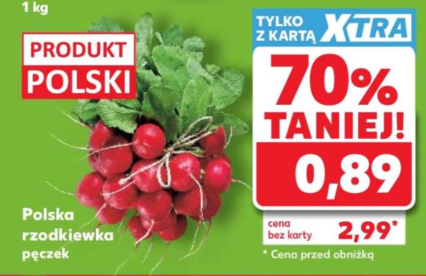Polska rzodkiewka pęczek