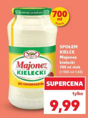SPOŁEM KIELCE Majonez kielecki 700 ml słoik