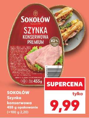 SOKOŁÓW Szynka konserwowa 455 g opakowanie