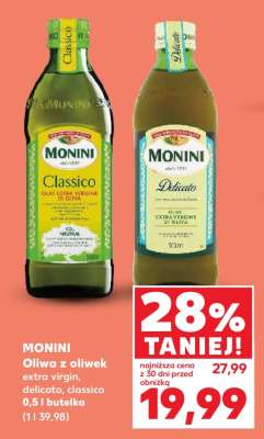 MONINI Oliwa z oliwek extra virgin, delicato, classico 0,5 l butelka