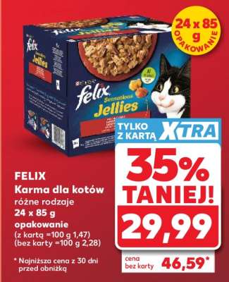 FELIX Karma dla kotów różne rodzaje 24 x 85 g opakowanie