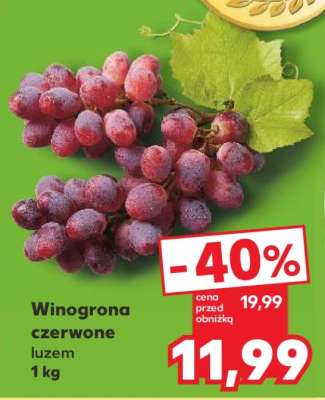Winogrona czerwone luzem 1 kg
