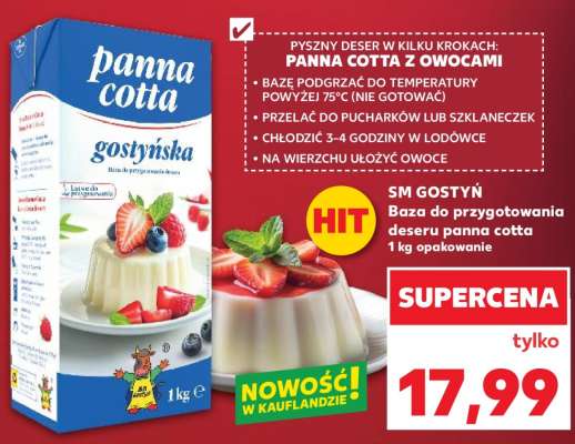 SM GOSTYŃ Baza do przygotowania deseru panna cotta