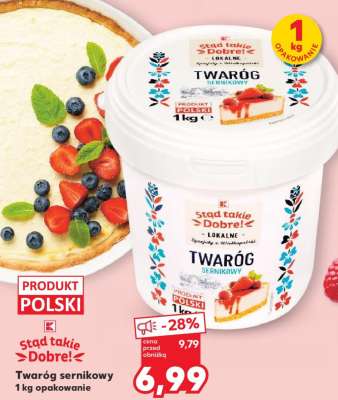 Twaróg sernikowy 1 kg opakowanie