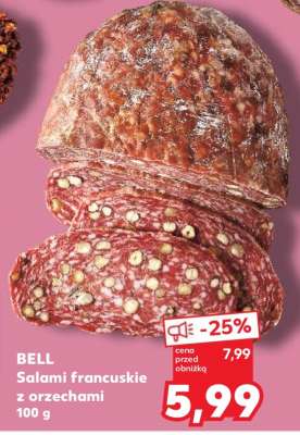 BELL Salami francuskie z orzechami