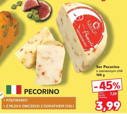 Ser Pecorino z czerwonym chili 100 g