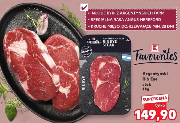 Argentyński Rib Eye stek
