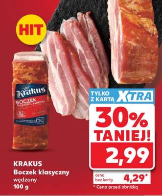 KRAKUS Boczek klasyczny wędzony 100 g
