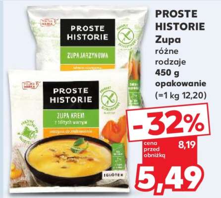 PROSTE HISTORIE Zupa różne rodzaje 450 g opakowanie